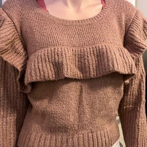 Pale rust Wild Fable sweater